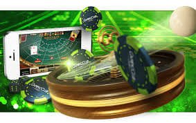 Live football and casino game selection dashboard